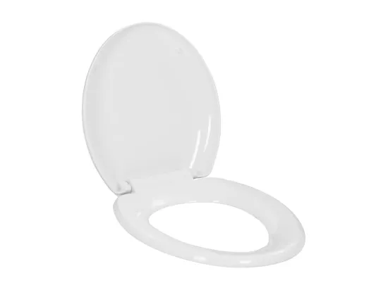 Abattant WC à fermeture blanche 45.5 x 37.5 x 5 cm 02_0002906