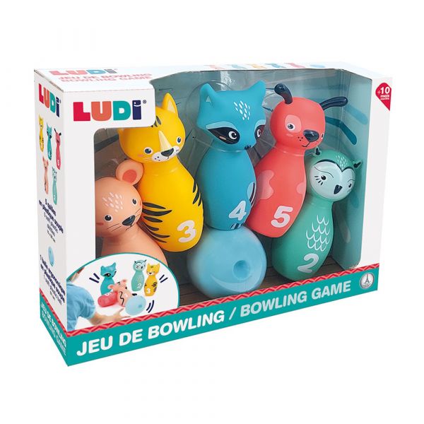 Ludi Jogo de Bowling Macio Soft Skittles Set
