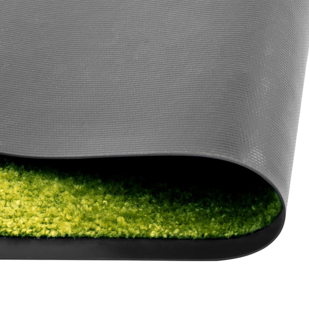 Paillasson lavable vert 60x90 cm