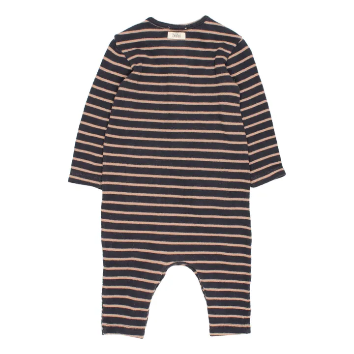 Búho Combinaison Jersey Rayée | Bleu nuit