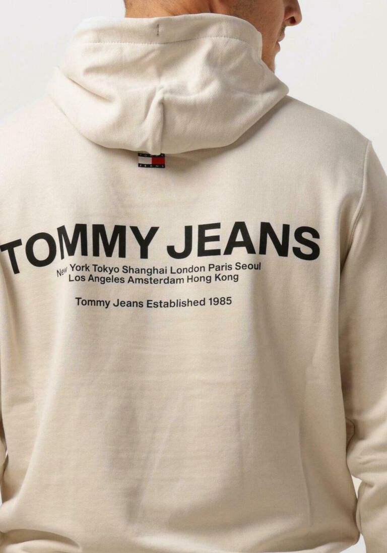 TOMMY JEANS beige tommy jeans sweater tjm reg entry graphic hoodie