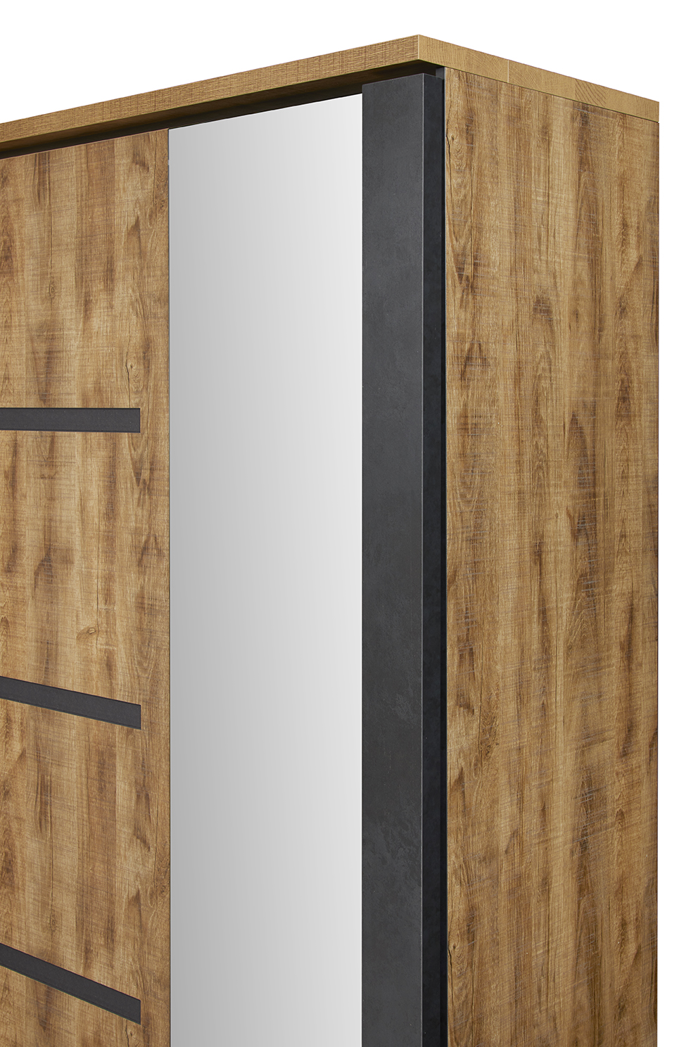 Kledingkast Tropix 217 x 221 x 63 cm - Mango fineer