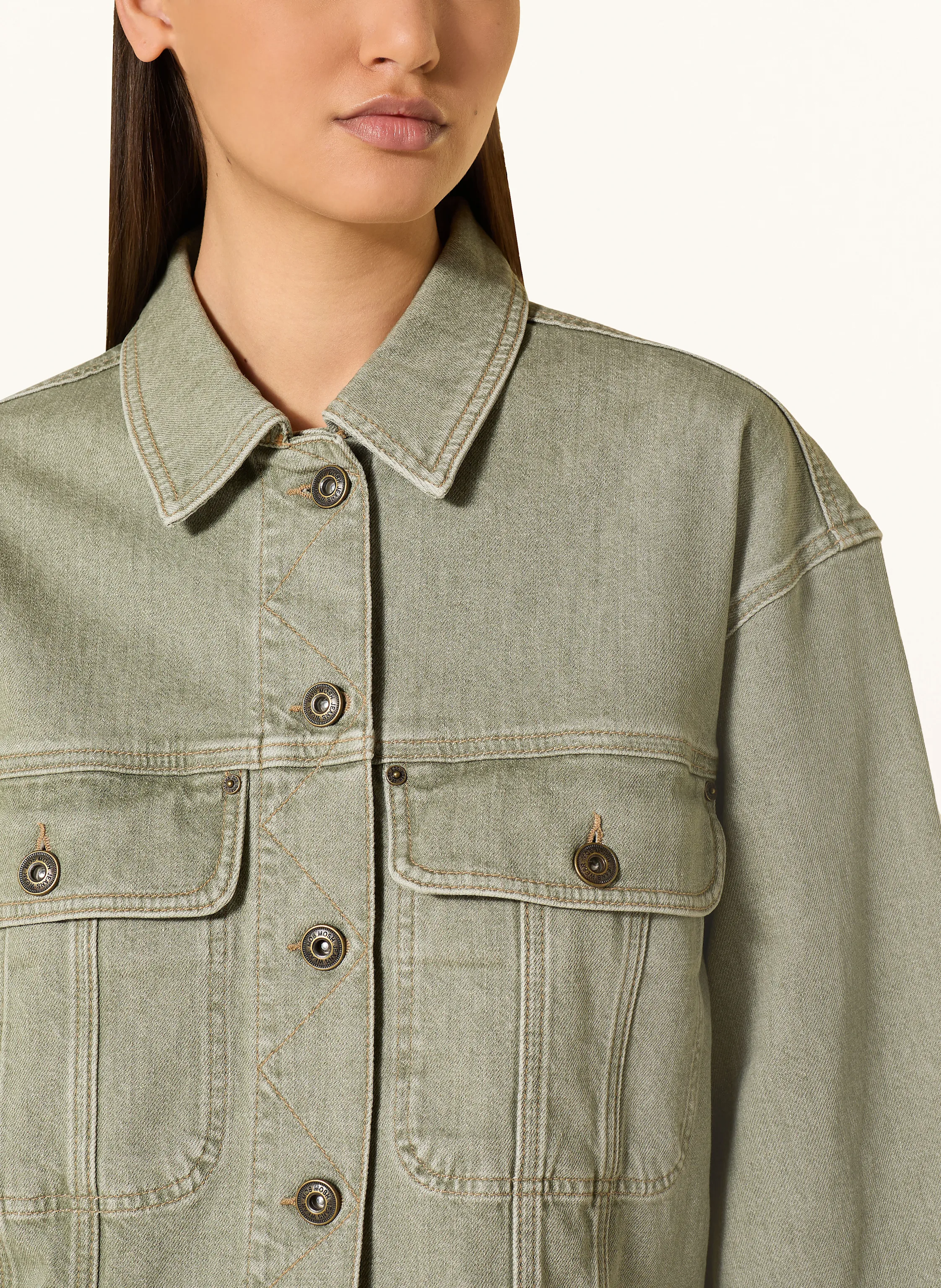MOS MOSH Jeansjacke MMPENN mit 3/4-Arm