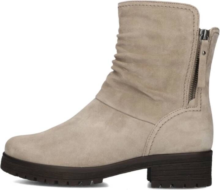 GABOR Enkellaarsjes Dames 092 Maat: 38 Materiaal: Suède Kleur: Beige
