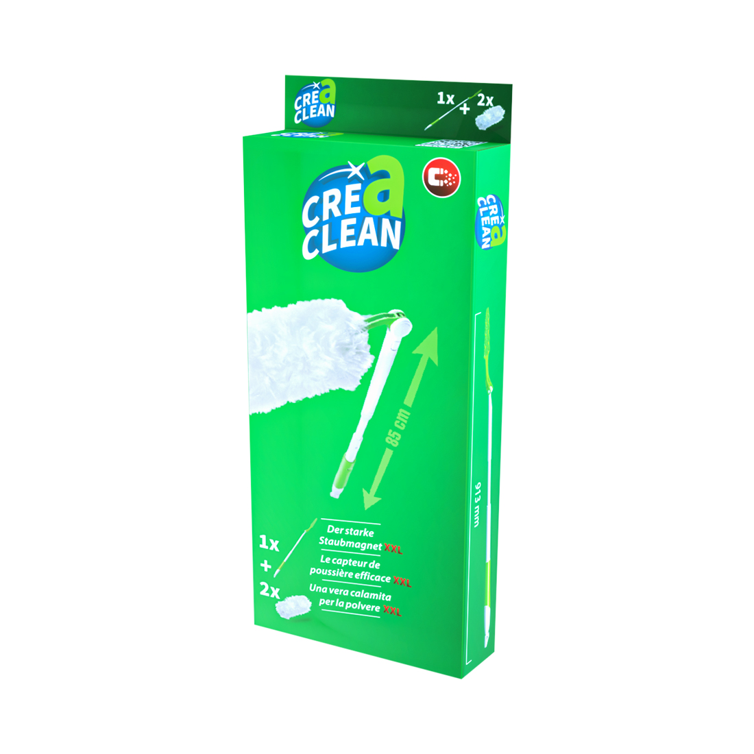 CREaCLEAN Staubmagnet XXL Starter Kit 360°