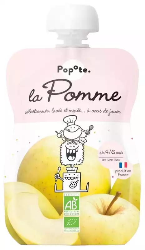 Petite gourde de Pomme dès 4 mois - L'unité 120g