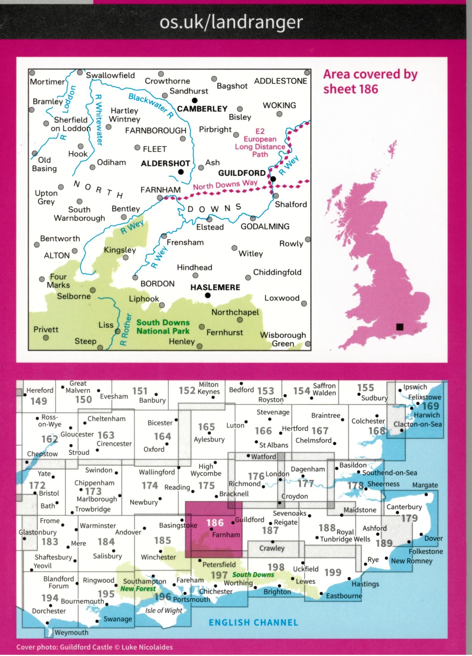 ORDNANCE SURVEY - 186 GB ALDERSHORT 1 50 000