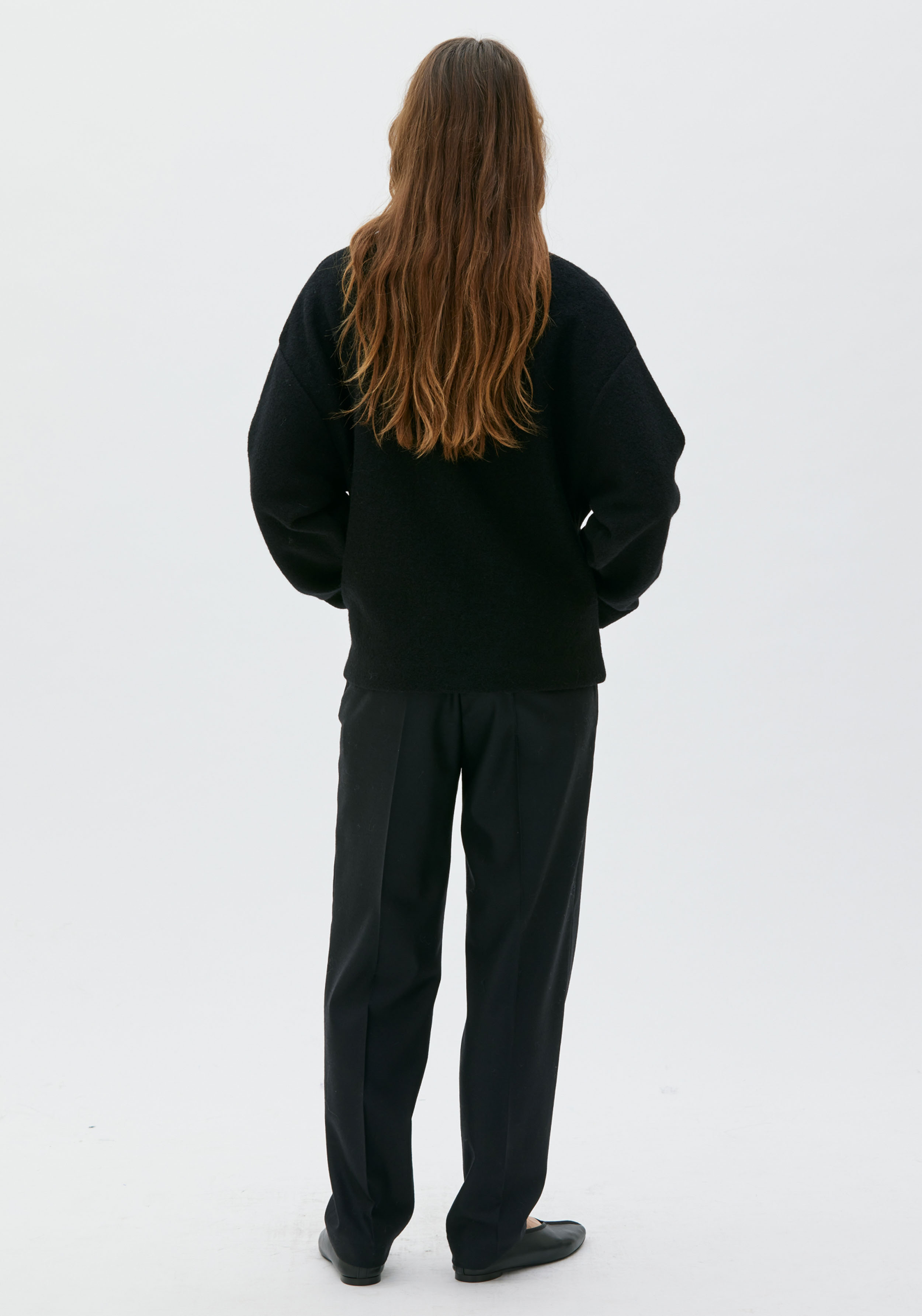 Maska Jacke Hale Boiled Wool Jacket Black