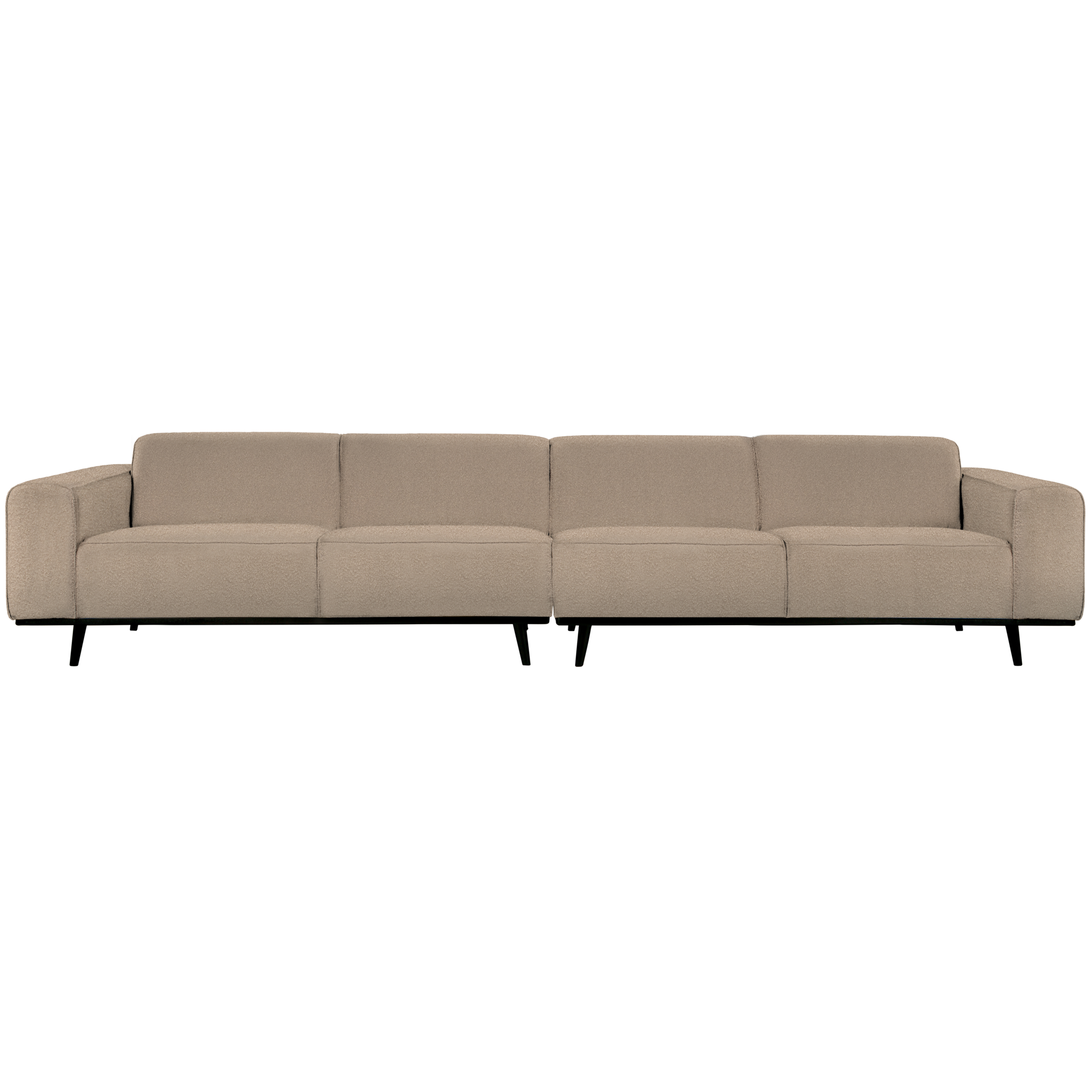 4-zits bank Statement XL Statement XL 4-Zits Bank - 372 cm - Bouclé - Beige