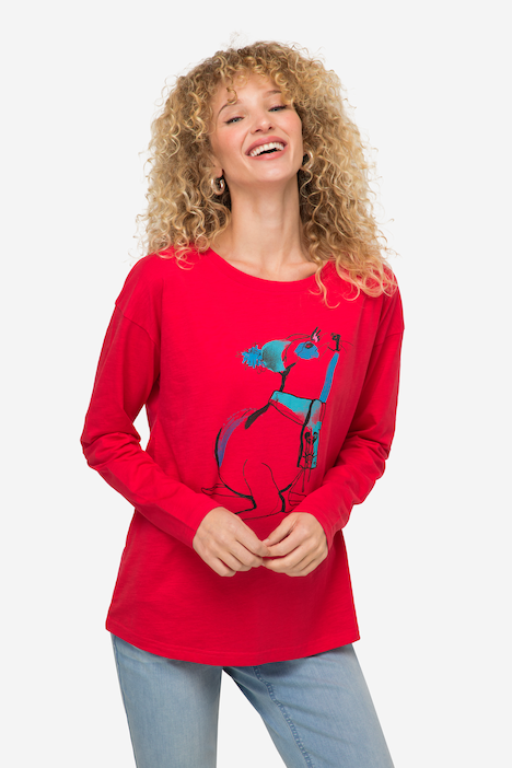 T-Shirt, Robbe, Rundhals, Langarm, OEKO-TEX