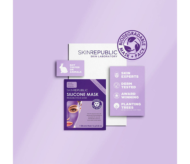 SKINREPUBLIC Silicone Mask wiederverwendbare Silikonmaske