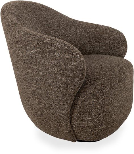 Draaifauteuil Brown Jimi B76 x D83 x H79 cm