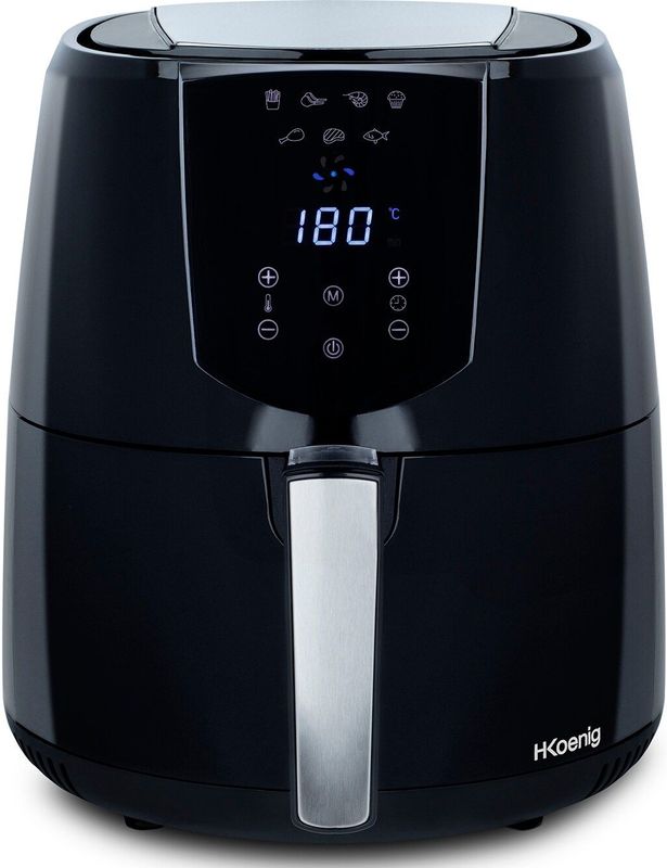 H.Koenig - FRY800 - Airfryer - Zwart - Kunststof - Capaciteit 4 Liter