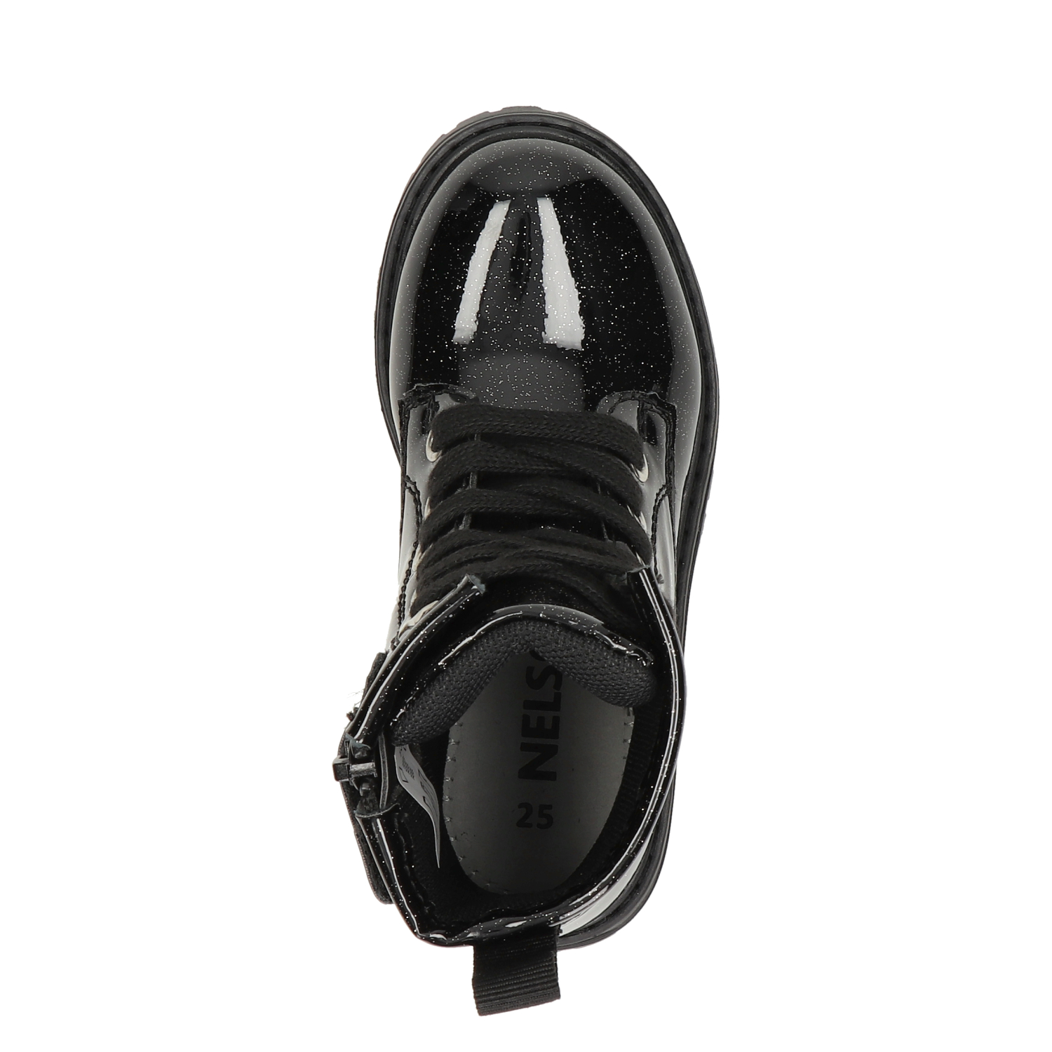 meisjes veterboot Nelson Kids Zwart