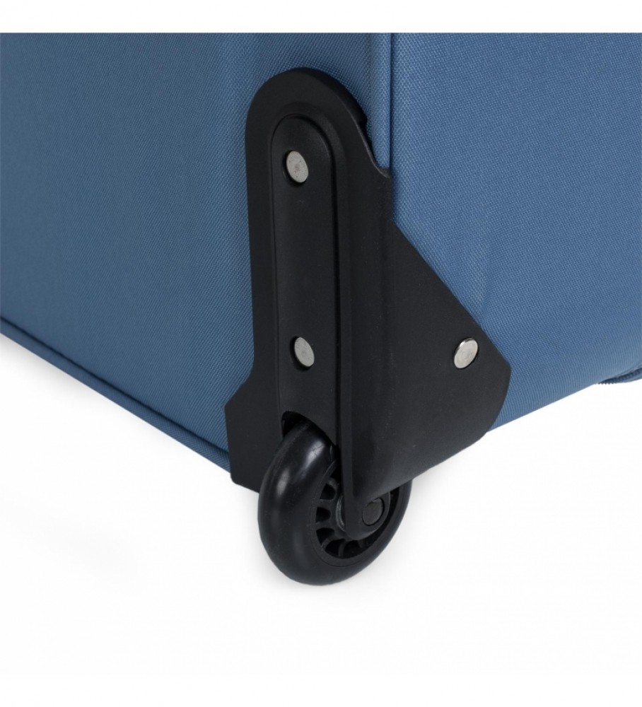 Mala de cabine ITACA com 2 rodas T71950 Azul Jeans - 55 x 39 x 18 cm -