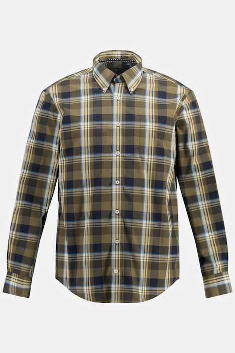 Karohemd, Langarm, Buttondown-Kragen, Modern Fit, bis 8 XL