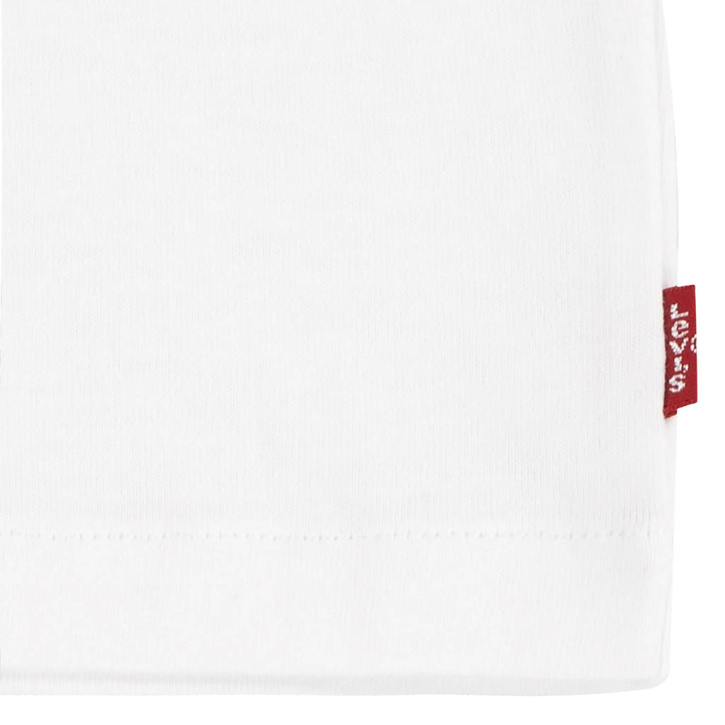Levi's T-shirt LIGHT BRIGHT MEET & GREET met logo wit/rood