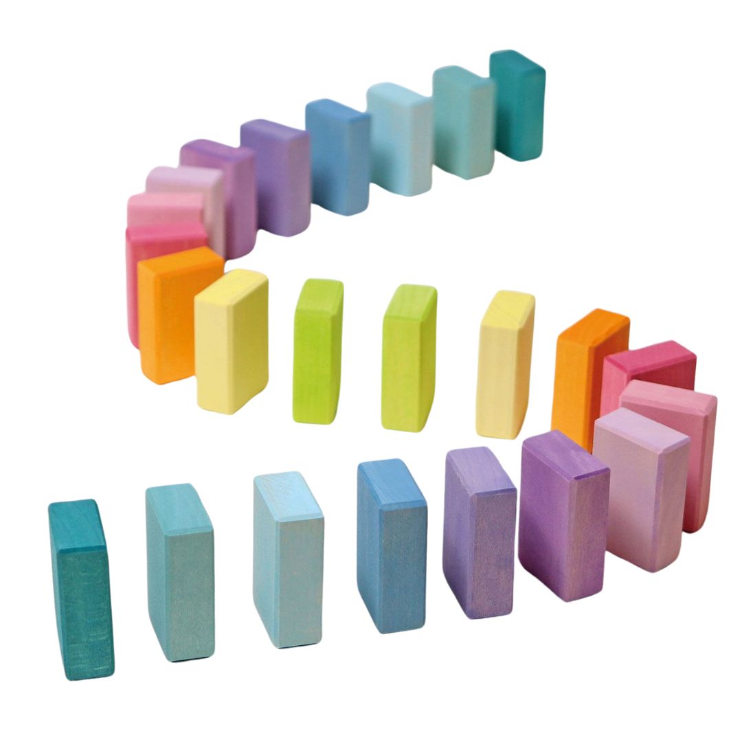 Grimm's bouwblokken pastel duo - 40st