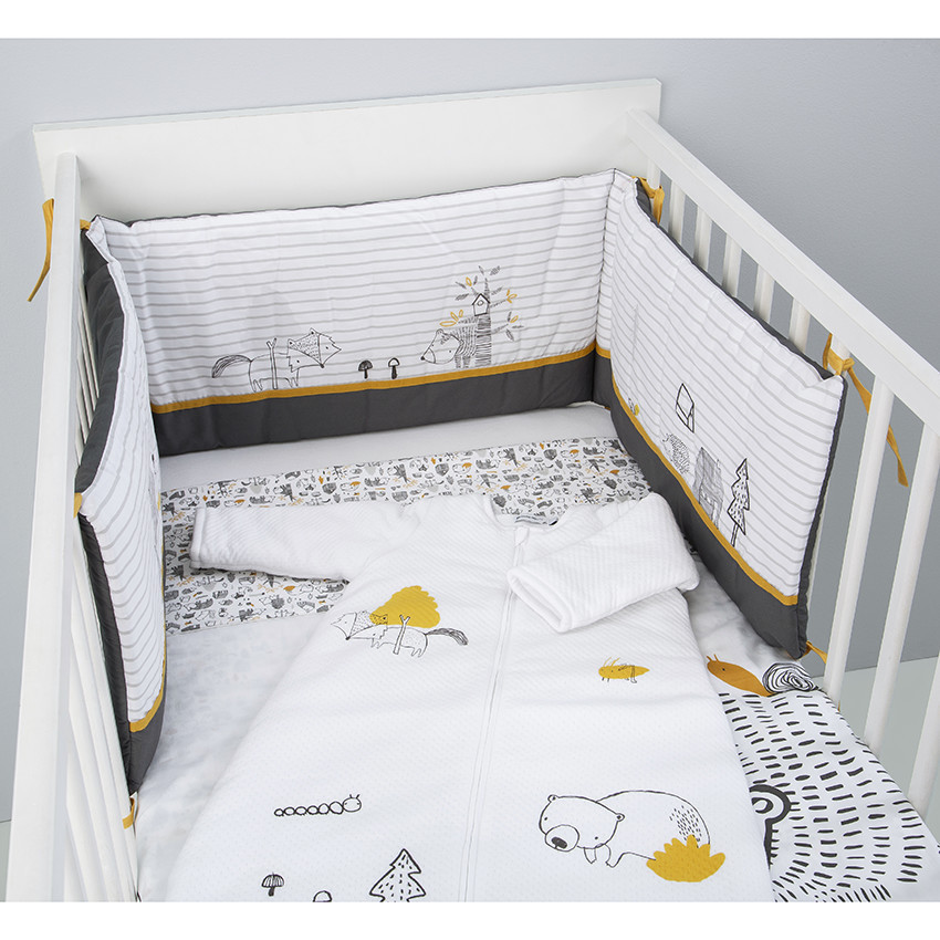 Tour de lit 3 pans Nos petits amis