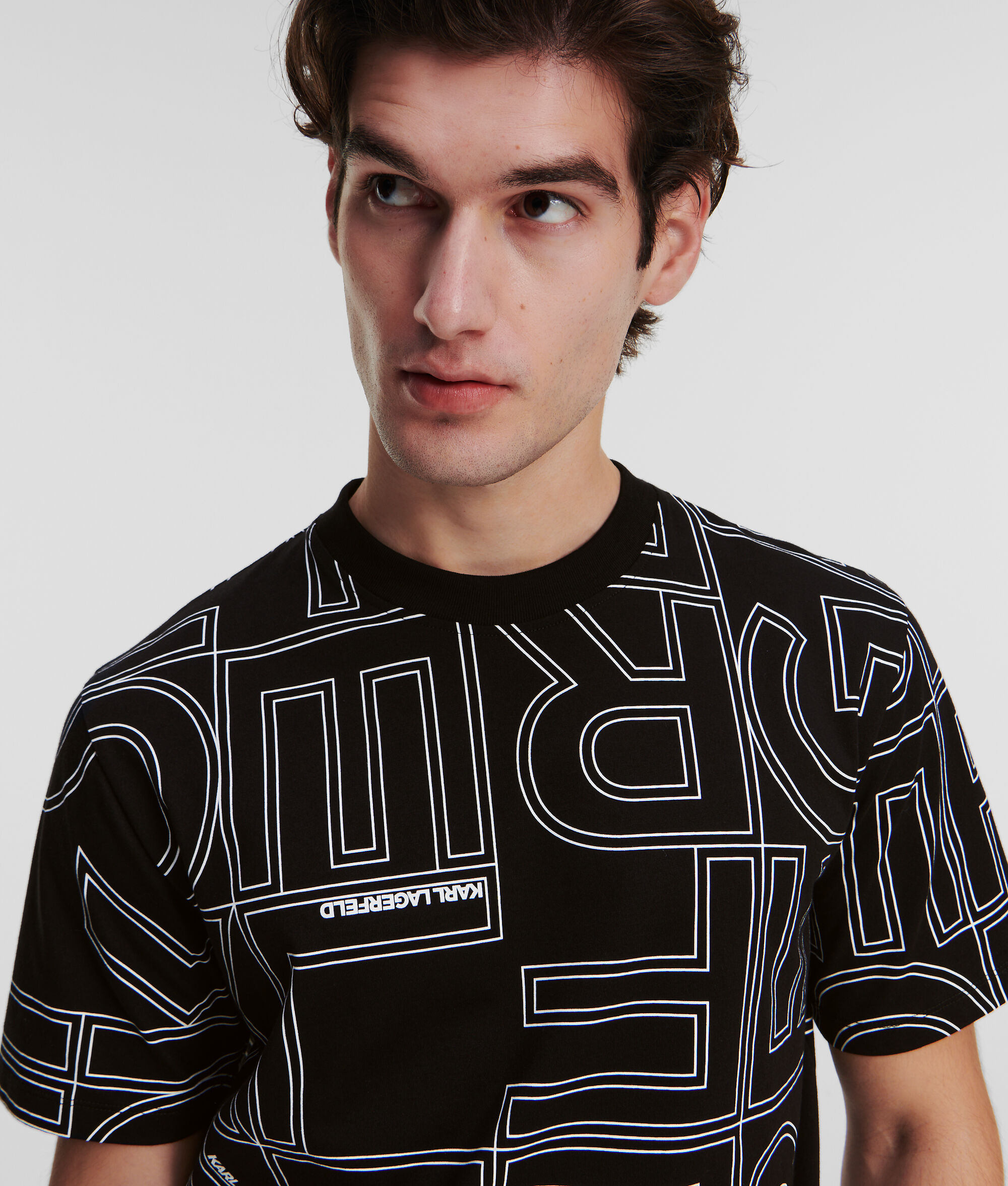 T-SHIRT AVEC LOGO KARL FAÇON ALL-OVER