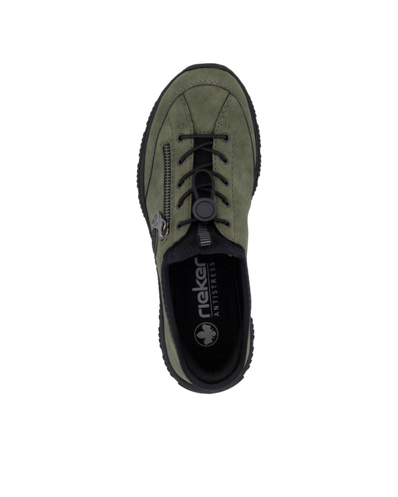 Rieker Slip on dame - Grøn