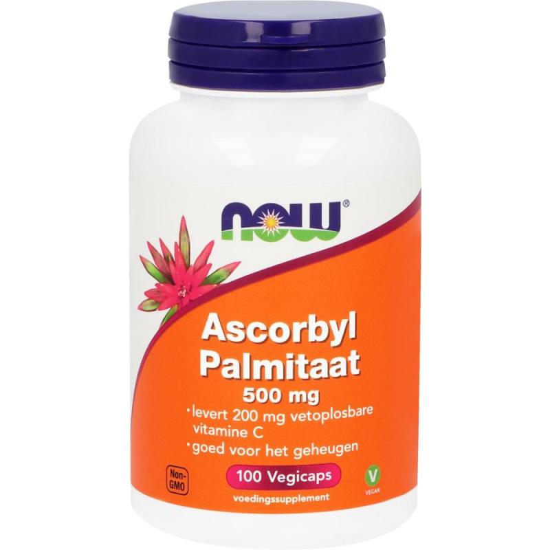 Now Ascorbyl Palmitaat 500mg 100 capsules