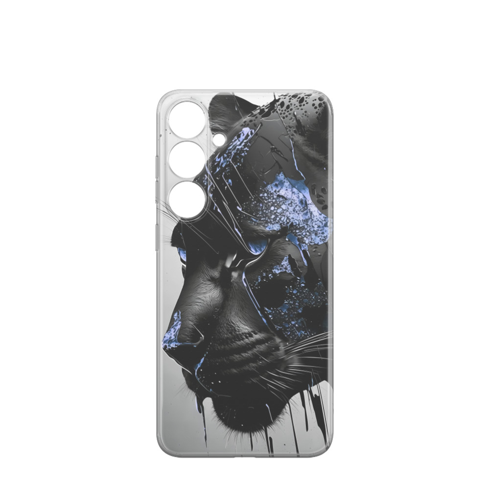 Samsung Galaxy S24 Plus Gummi Hülle Puma 2 - Schwarz / Blau