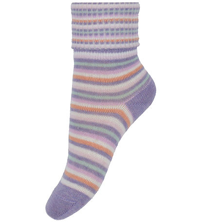 MP Socken - Glyzinien m. Streifen