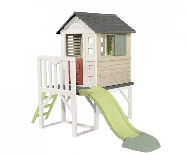 Smoby 810802, Stående legehus, 2 År, 1 dør(e), Rutsjebane, Flerfarvet