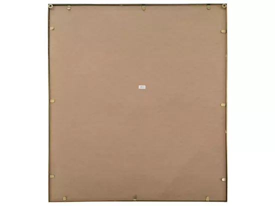 Miroir art déco en métal doré 95x80cm