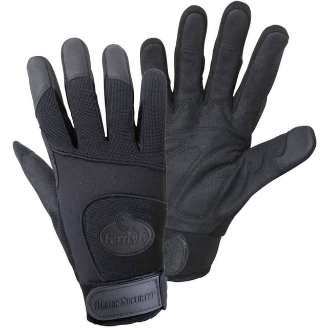 FerdyF. BLACK SECURITY Mechanics 1911-7 Clarino®-kunstlæder Monteringshandske Størrelse (handsker): 7, S EN 3
