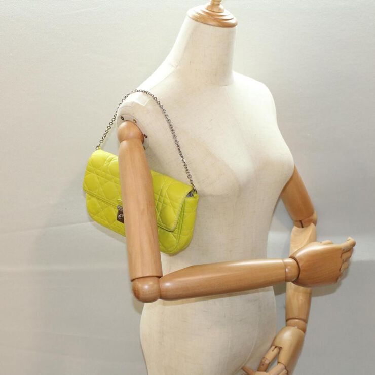 Dior Vintage Dior Shoulder Bag Yellow