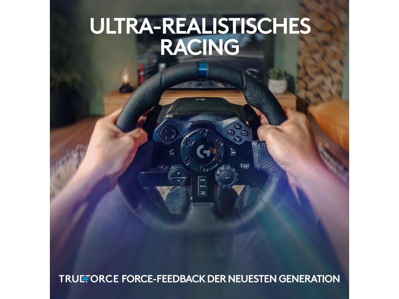 Logitech Lenkrad G923 TRUEFORCE für PS5 / PS4 / PC Hochleistungs-Lenkrad- und Pedal-Set für Rennsimulationen