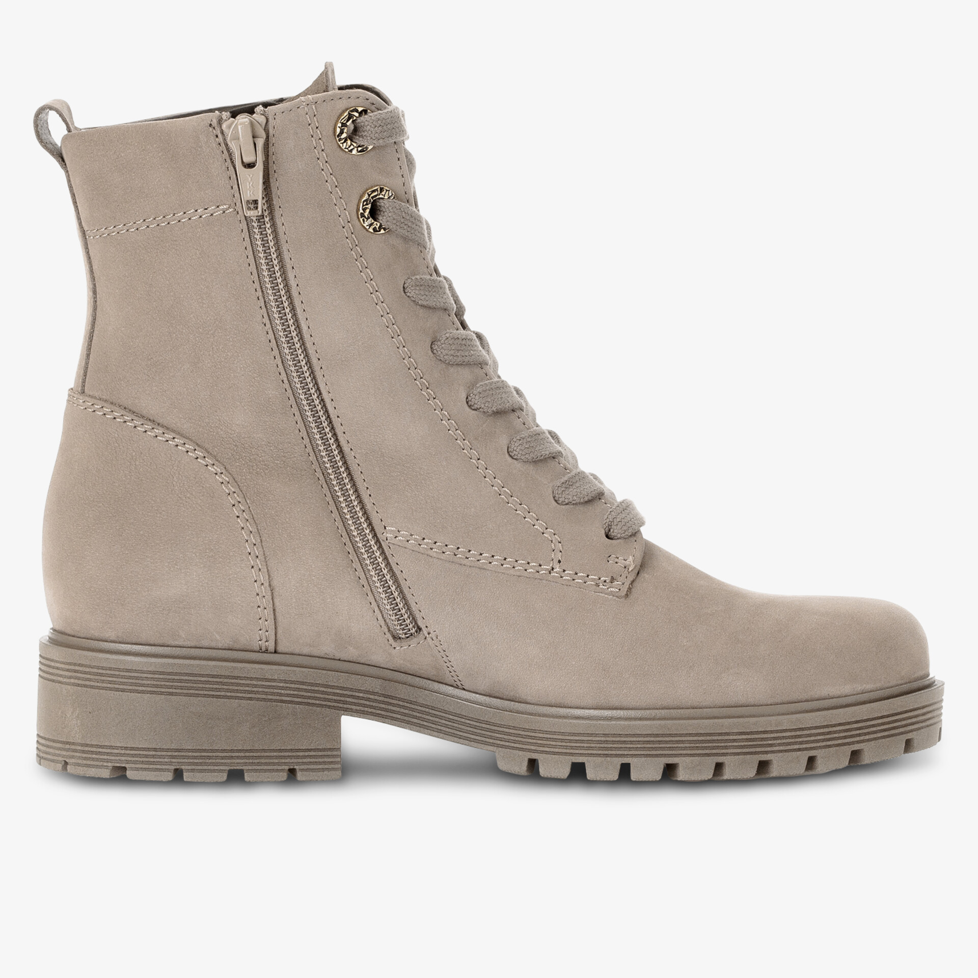 Gabor comfort Damen Schnürstiefeletten beige