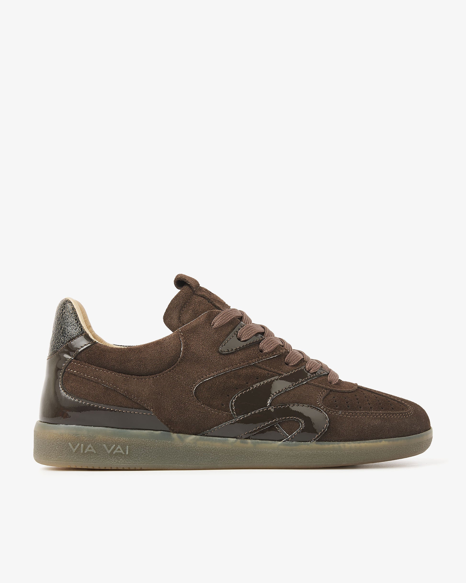 VIA VAI bruine dames sneakers Nilla Macy