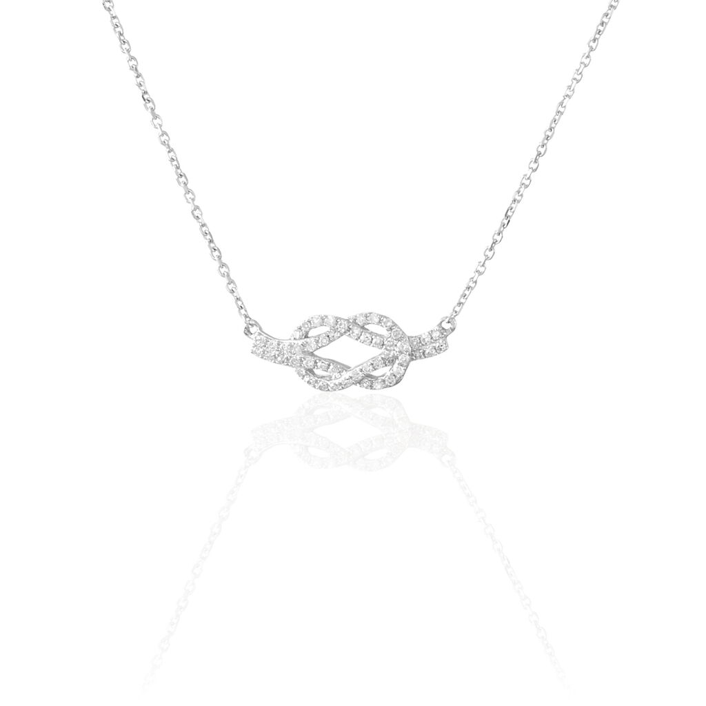 Collier Or Blanc Diamant