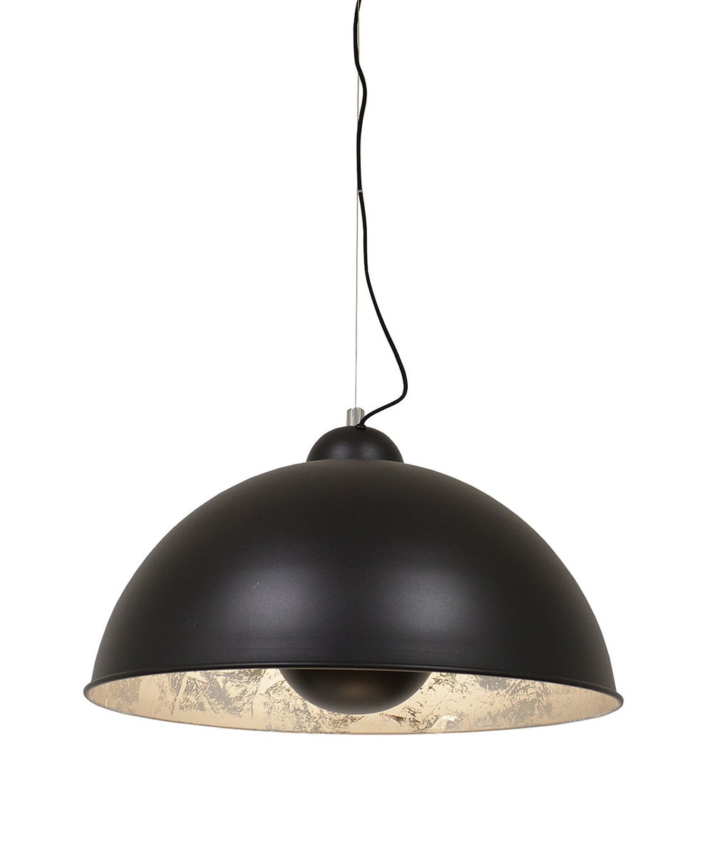 Everaldo hanglamp, zandzwart & zilver, Ø 54 cm, E27, 11049