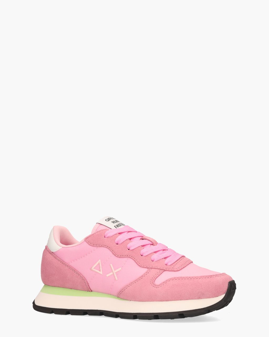 SUN68 Ally Solid Nylon Roze Damessneakers
