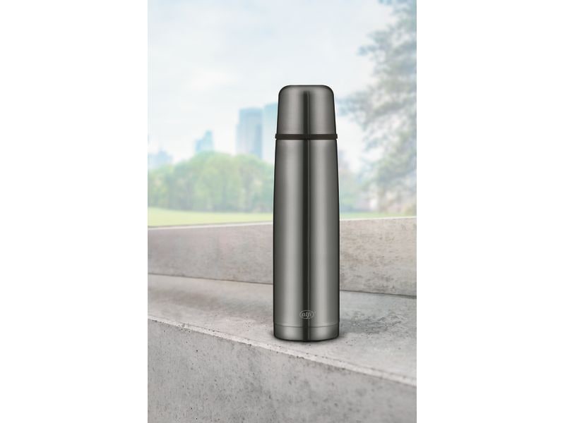 Alfi Thermosflasche Perfect 1000 ml, Dunkelgrau Isolierflasche