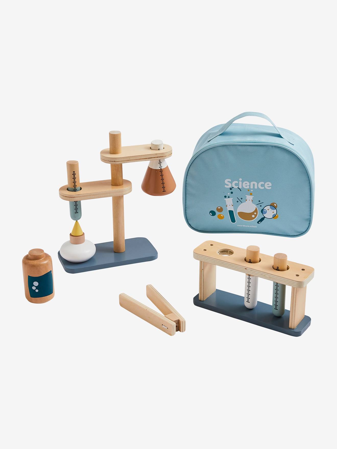 Kit de produtos químicos para madeira com certificação FSC®, branco claro, liso com motivos.