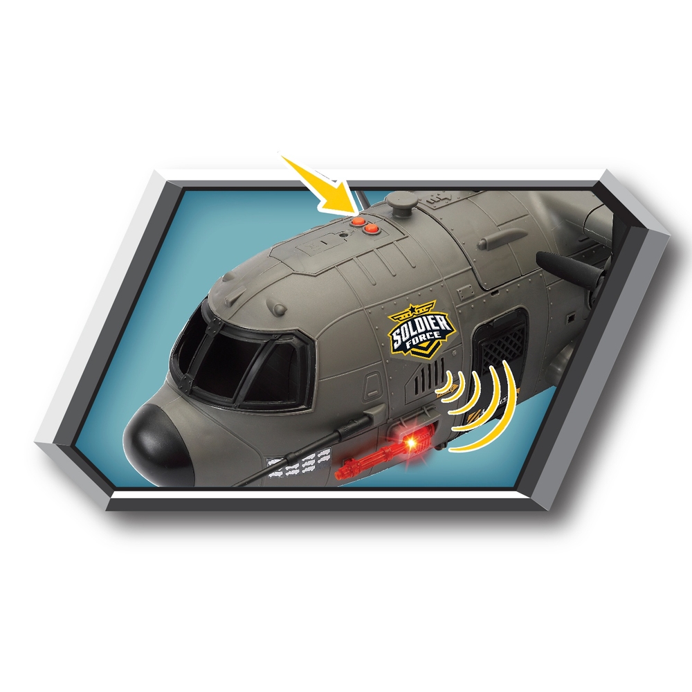 Soldier Force Licht- und Sound-Hercules-Frachtflugzeug-Set