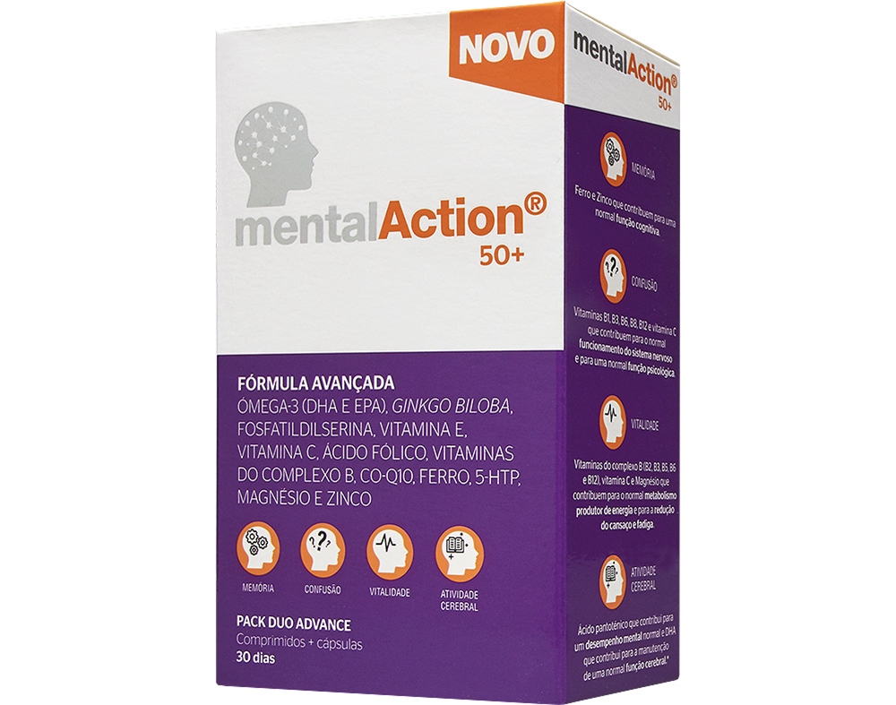SUPLEMENTO MENTALACTION 50  30 COMPRIMIDOS 30 CAPSULAS