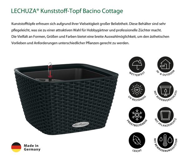 LECHUZA® Kunststoff-Topf Bacino Cottage inkl.