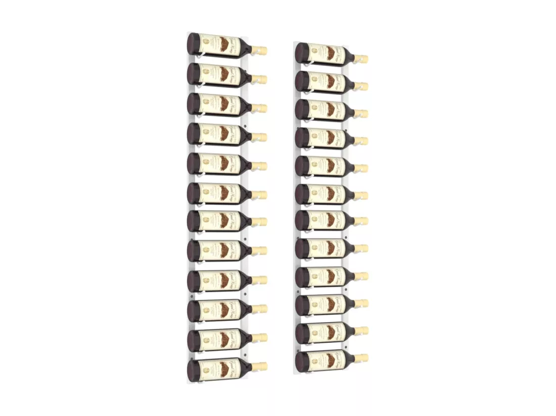 Casier à vin mural pour 12 bouteilles 2 pcs Blanc Fer