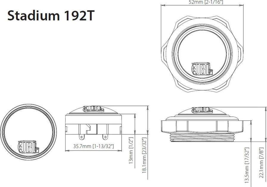 Haut-parleur Stadium 192T (la paire) Haut-parleurs voiture