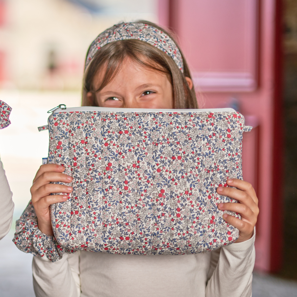 Trousse De Toilette Serenade Rouge Gris