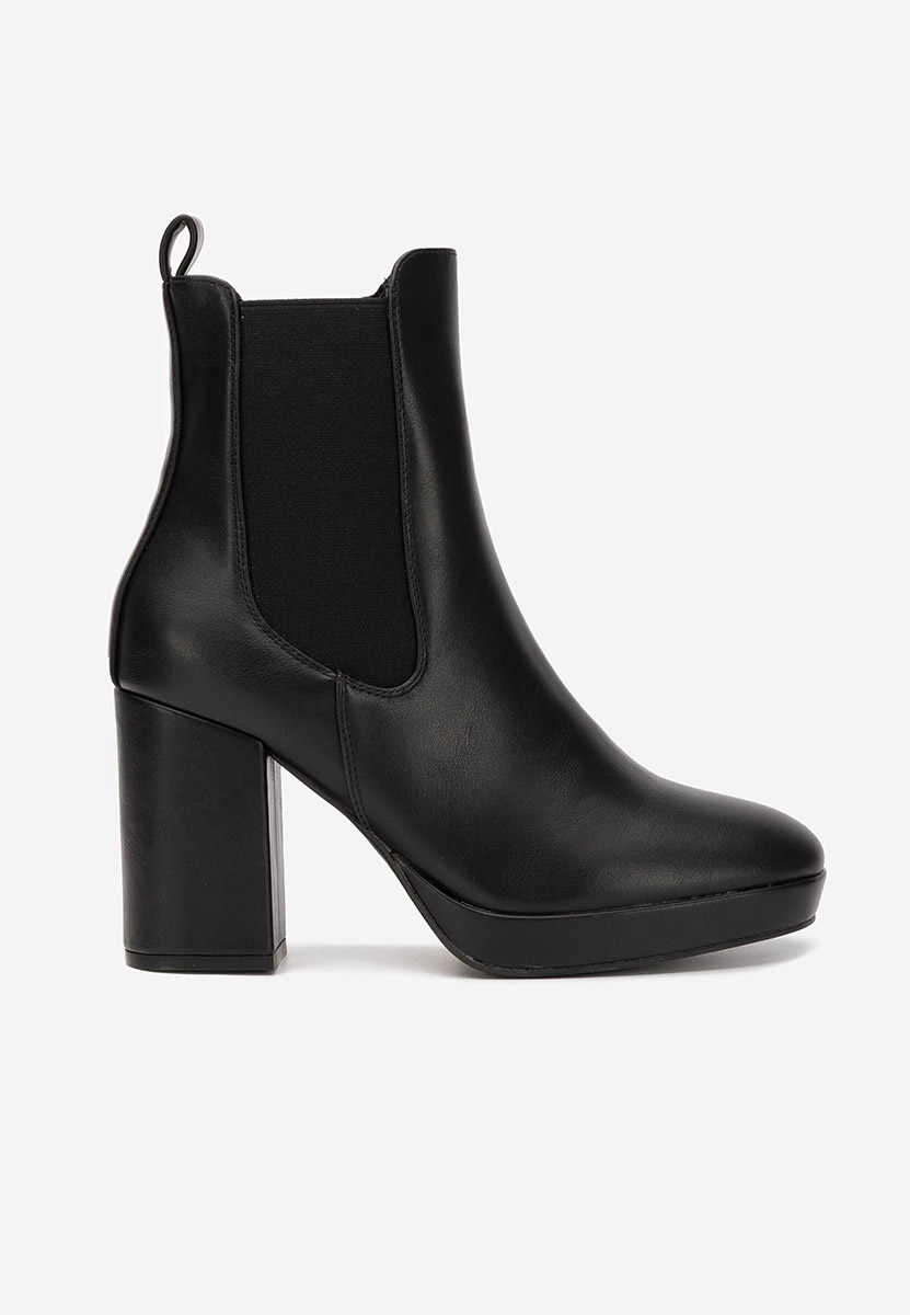 Bottines chelsea femme noires Acselia