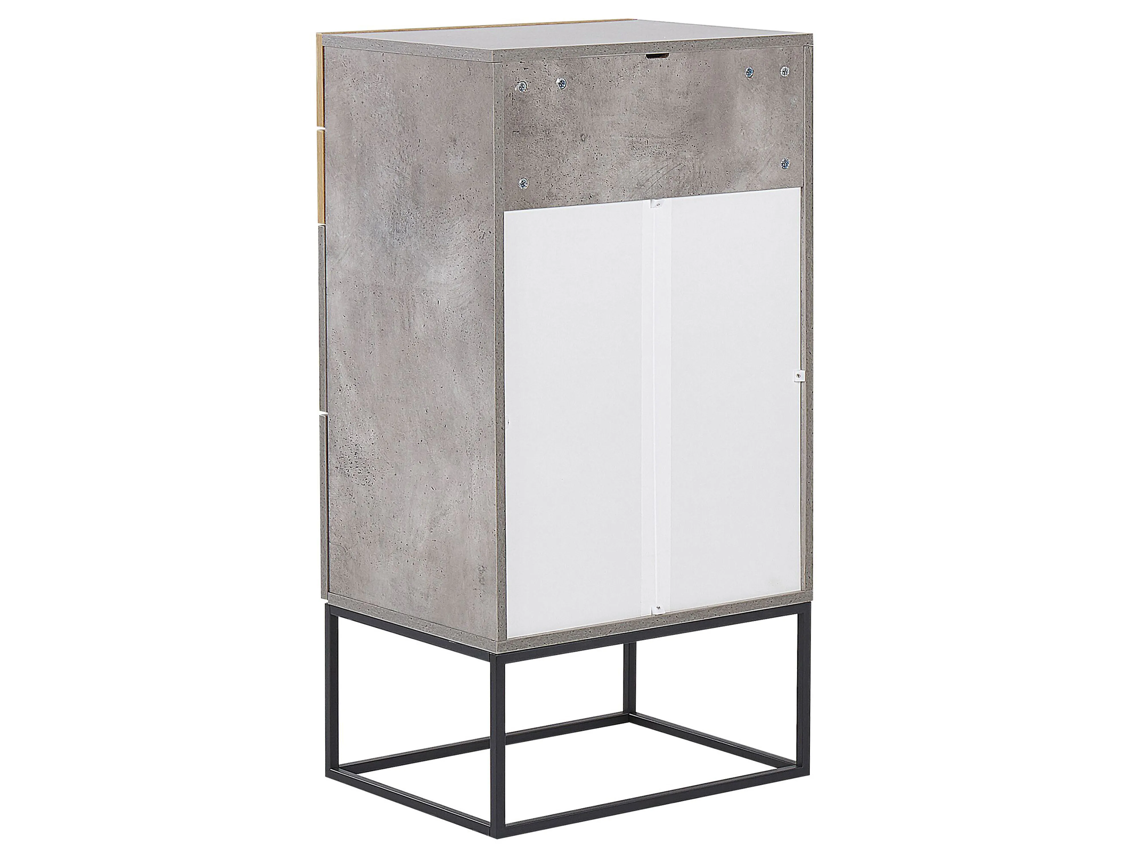 Ladekast 4 lades ACRA Grijs beton-effect