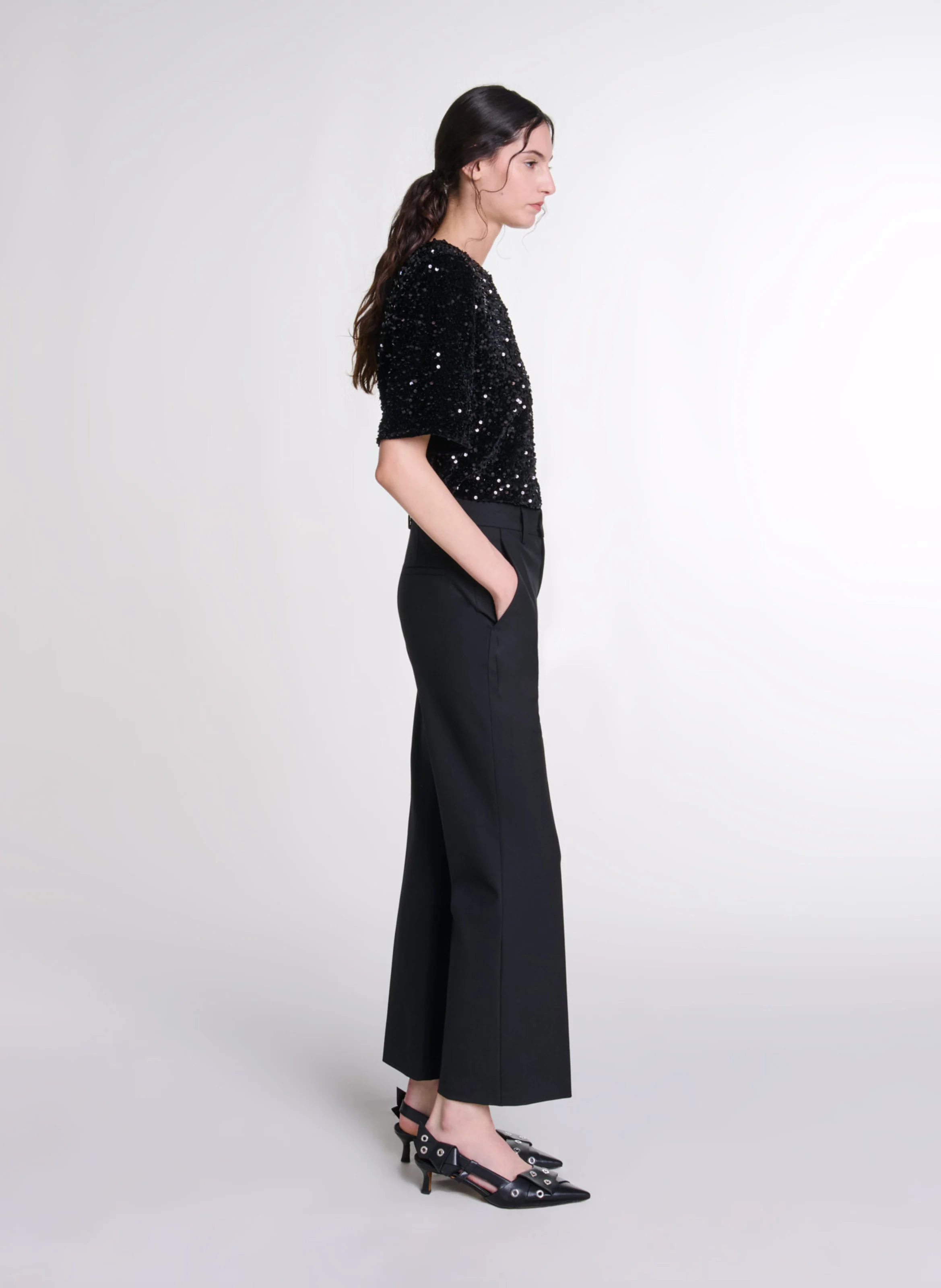 Pantalon droit | Noir