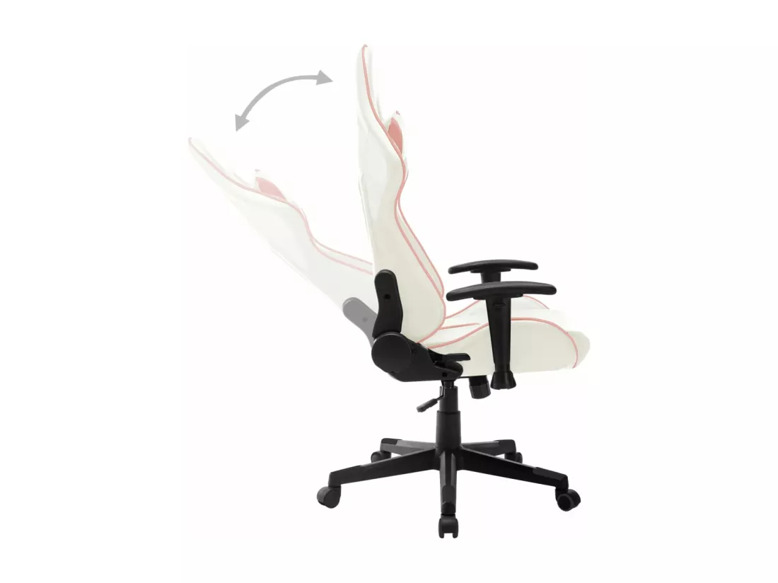 Chaise de jeu Blanc et rose Cuir artificiel